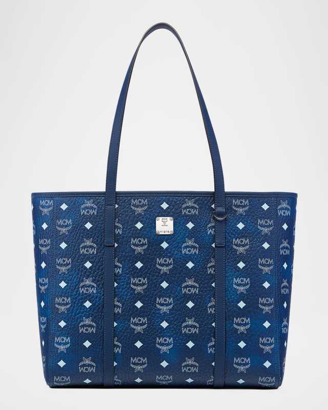 Toni Medium Visetos Shopper Tote Bag